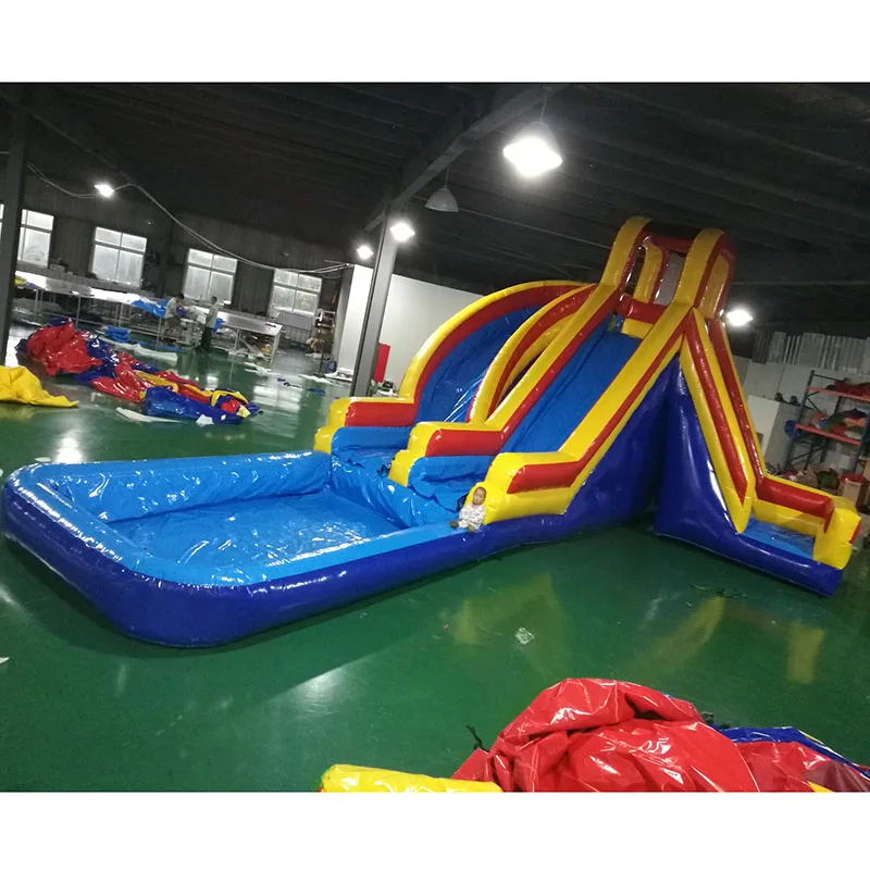 

Hot selling inflatable pool with slide factory price