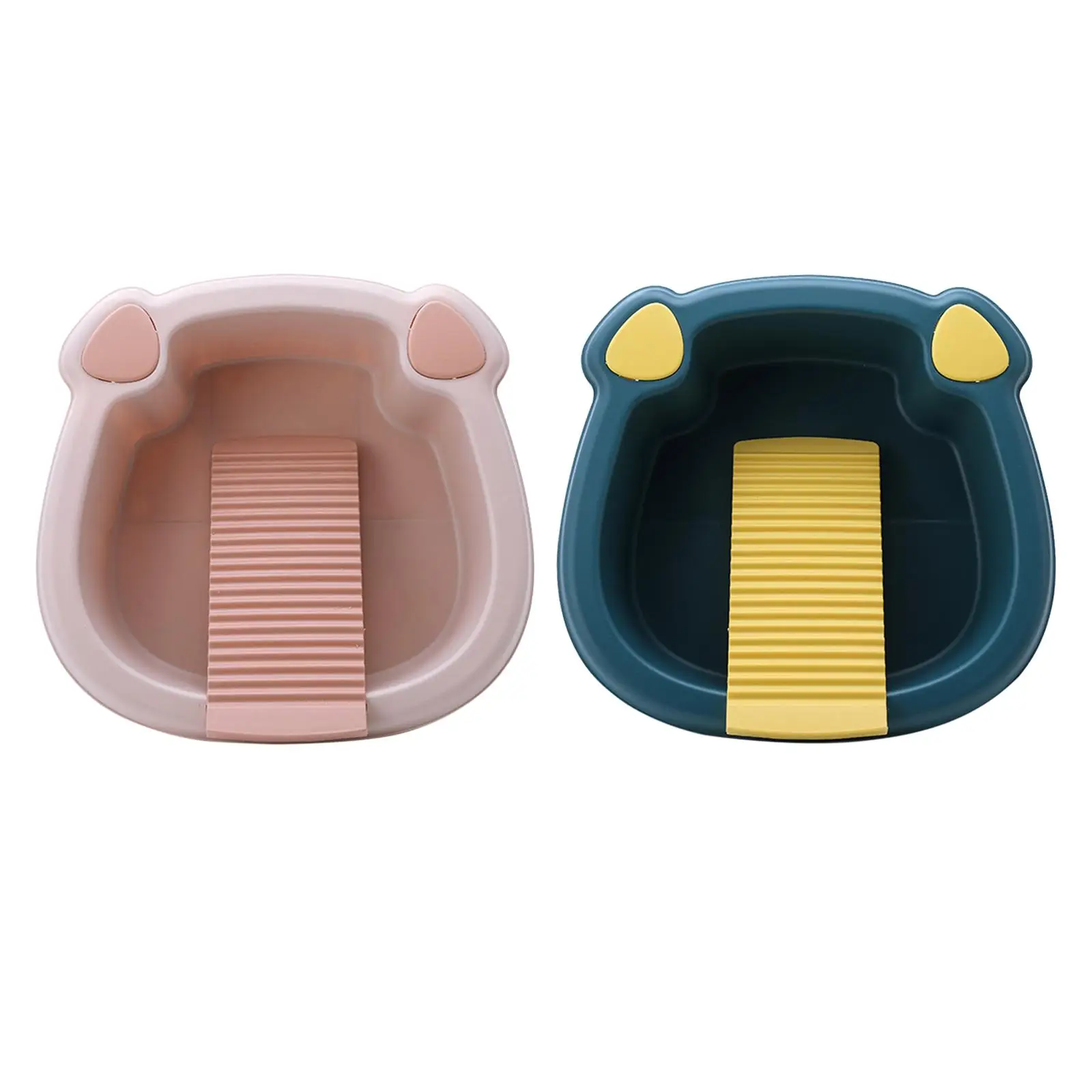 

Cute Washing Clothes Washboard Compact with Integred Washboard for Outdoor Home