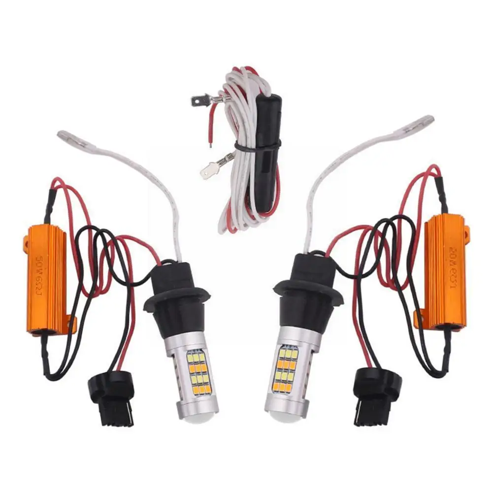 

1 Пара 1156 P21w S25 Ba15s / 1156 Py21w Bau15s 42led Canbus Drl хосветильник s светильник поворота двойной режим для светильник освещения O8i2