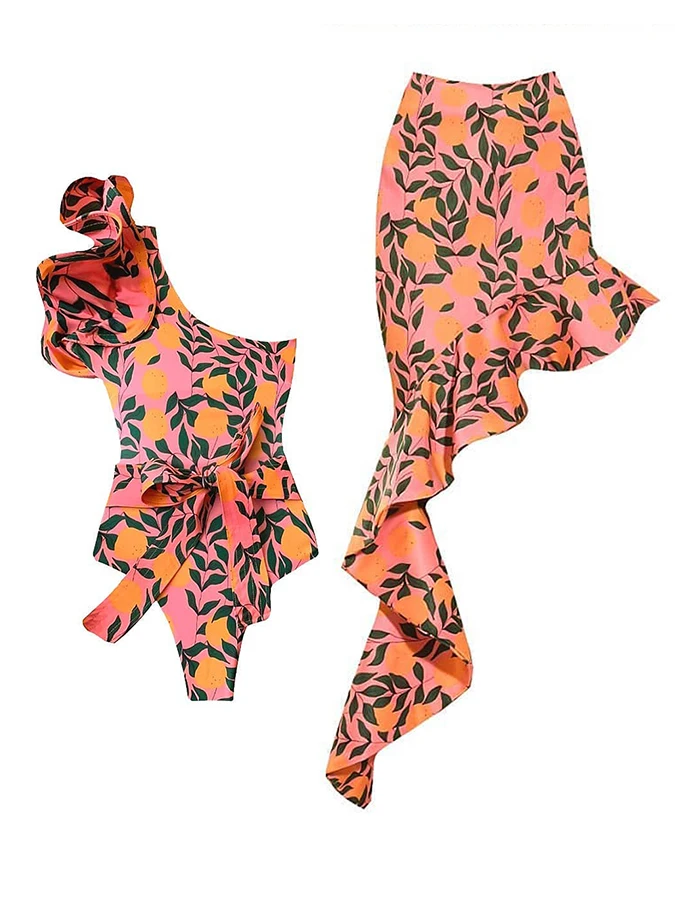 Рисунок 3 - Комплект бикини с оборками и цветочным принтом