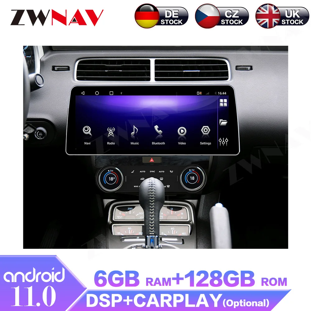 Автомобильный радиоприемник Android11 12 3 дюйма для Chevrolet Camaro 2010-2015 2Din автомобильный