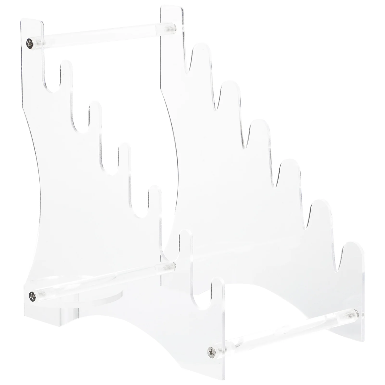 

Stand Restaurant Holder Metal Tool Knives Multi-slot Cutting Storage Acrylic Rack Kitchen Clear Display