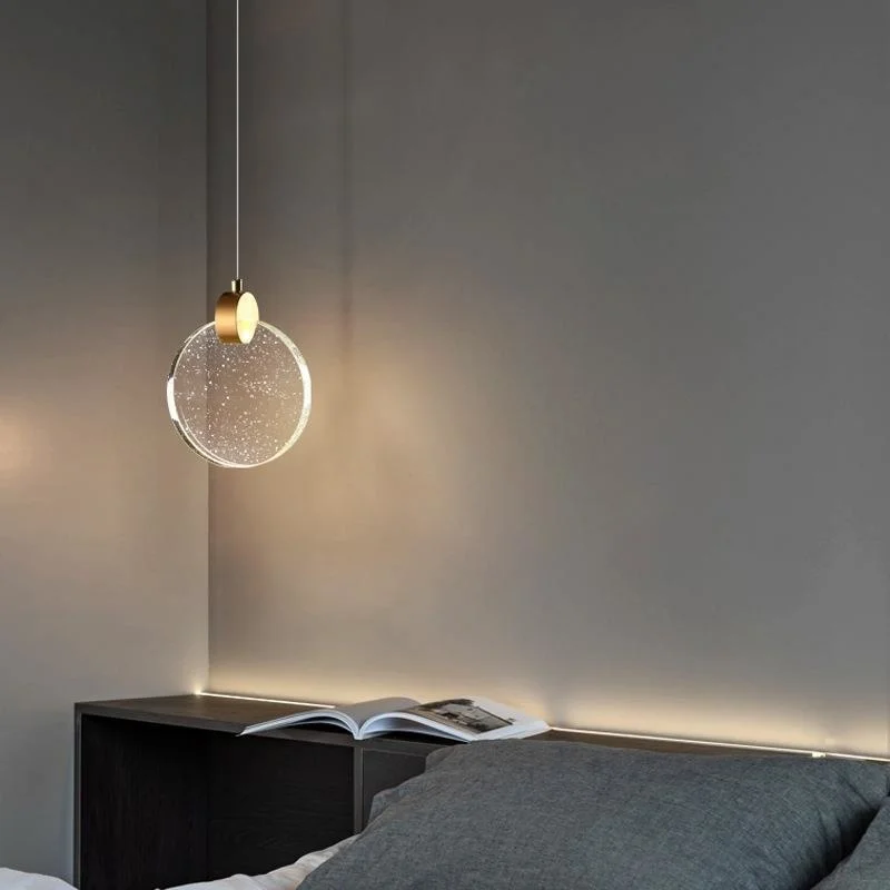 

copper christmas balls europe crystal glass star lamp decorative hanging light e27 pendant light luxury designer