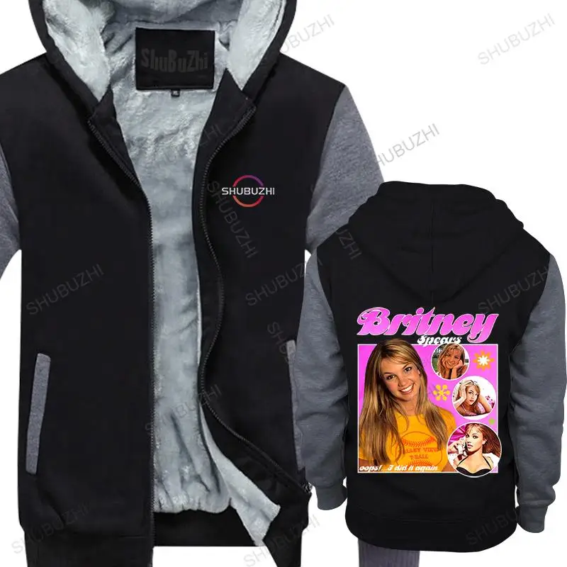 

mens fall vintage casual coat hooded Britney Spears 90s Vintage Unisex Black jacket zipper men fleece hoody man brand hoodies