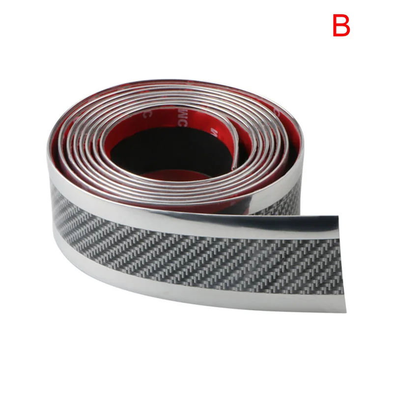 

Полоса на пороги автомобиля, универсальная модификация, углеродное волокно, бампер, боковая дверь, наклейка против столкновений, защитная Р...