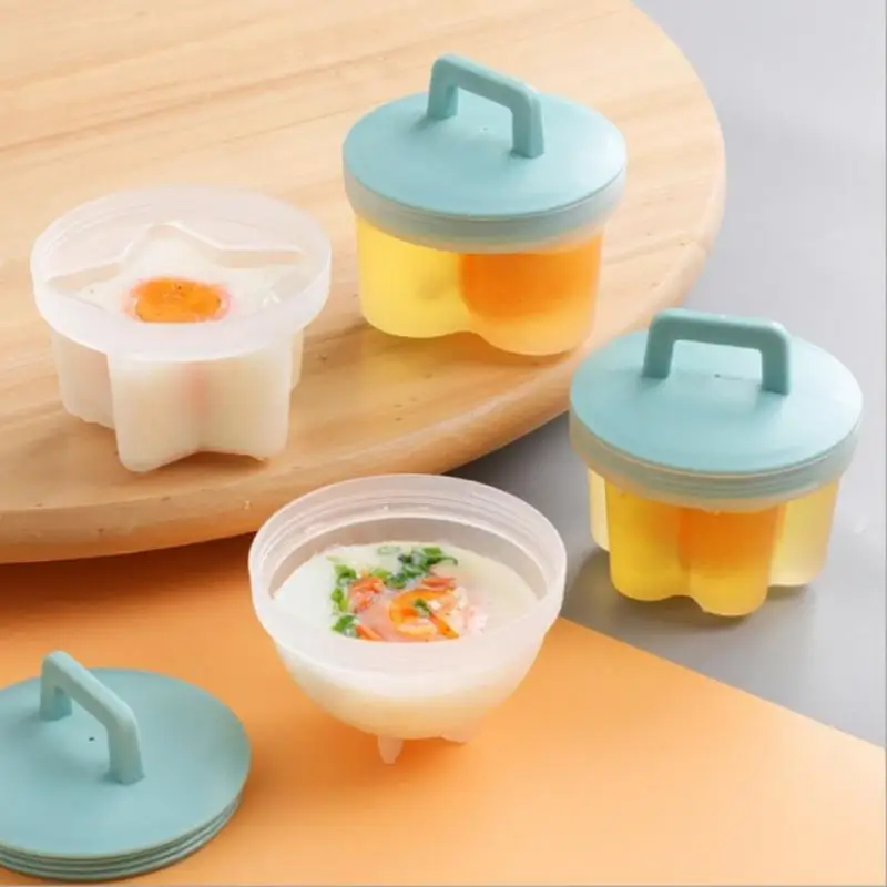

Faster Demoulding Poached Egg Artifact Food Contact High Temperature Resistant Cute Egg Poacher Plastic Boiled Egg Mold Cute Hot