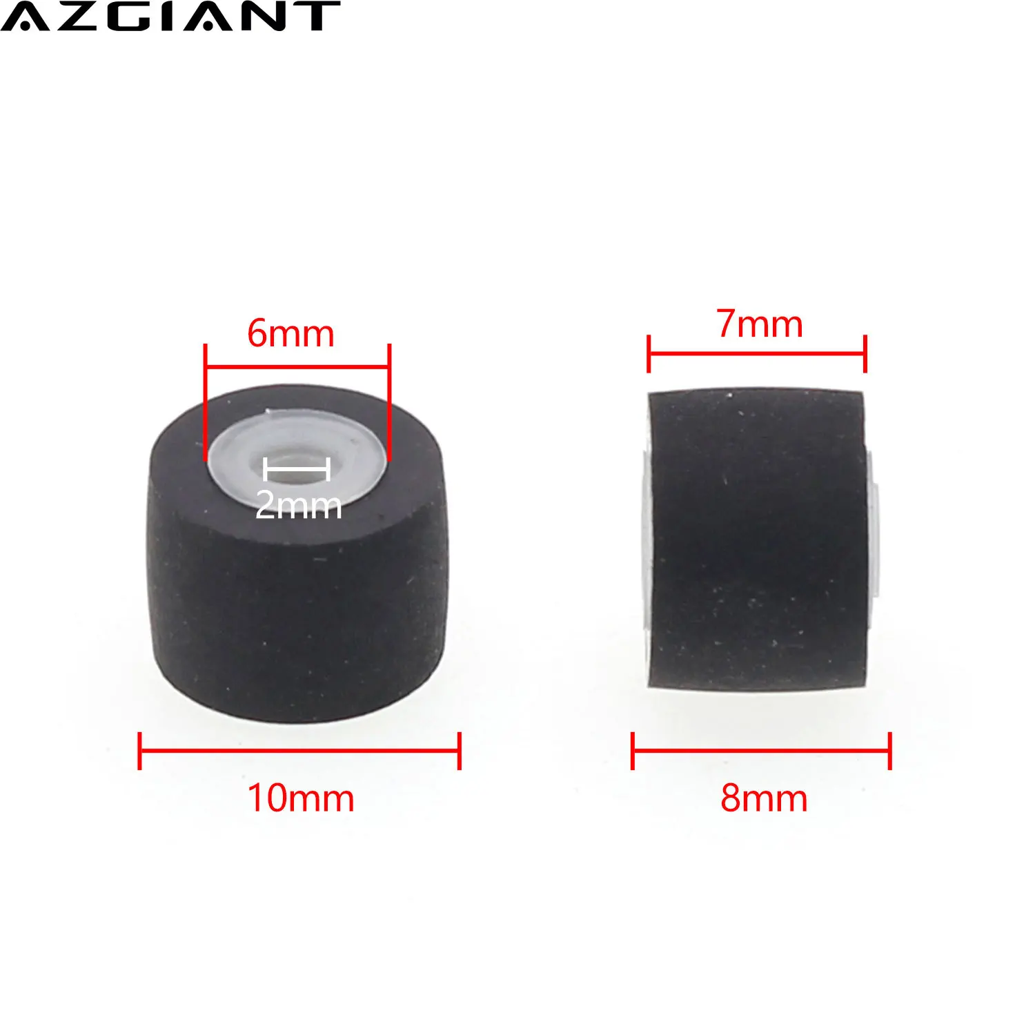 

4pcs 10x8x2mm Rubber Cartridge Audio Radio Movement Pinch Roller Tape Recorder Pressure Cassette Deck Belt Pulley for JVC Player