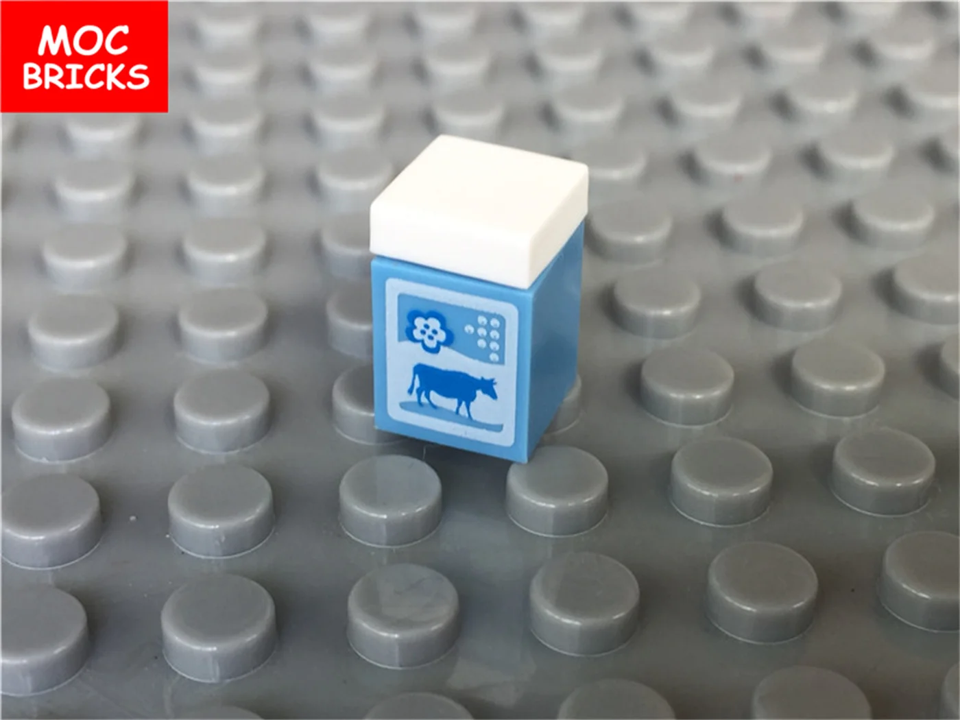20 шт./лот MOC кирпичи 1x1 с коровьим кофе молоко шоколад Еда подходит для 3005pb024