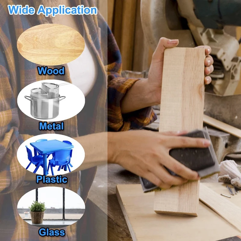 Набор наждачной бумаги 20 шт. в ассортименте для шлифовки дерева металла листы