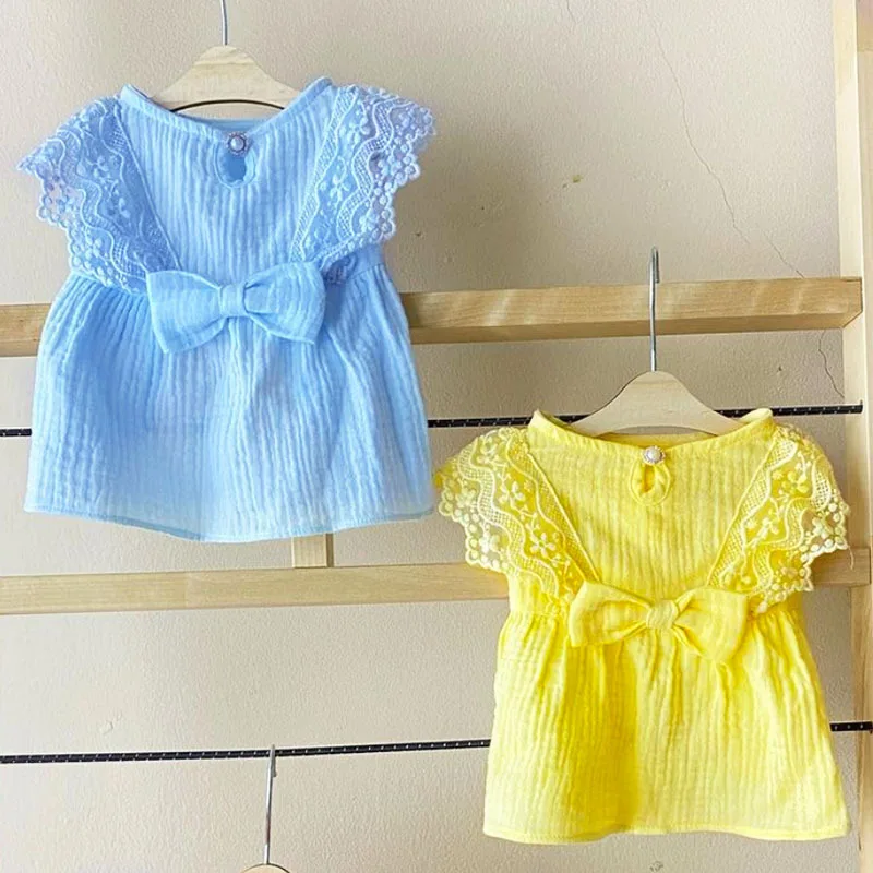 

Puppy Dog Clothes Bow Lace Dress Cat Skirt Small Dog Pet Clothing Dog Dress Cat Schnauzer Maltese Yorkshire Bichon Dog Cloths