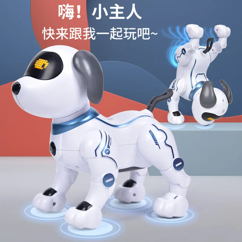 

Программируемый робот для щенков, креативный эксперт, электрическая собака с дистанционным управлением, развивающие интеллектуальные игрушки, подарок на день рождения для мальчиков и девочек