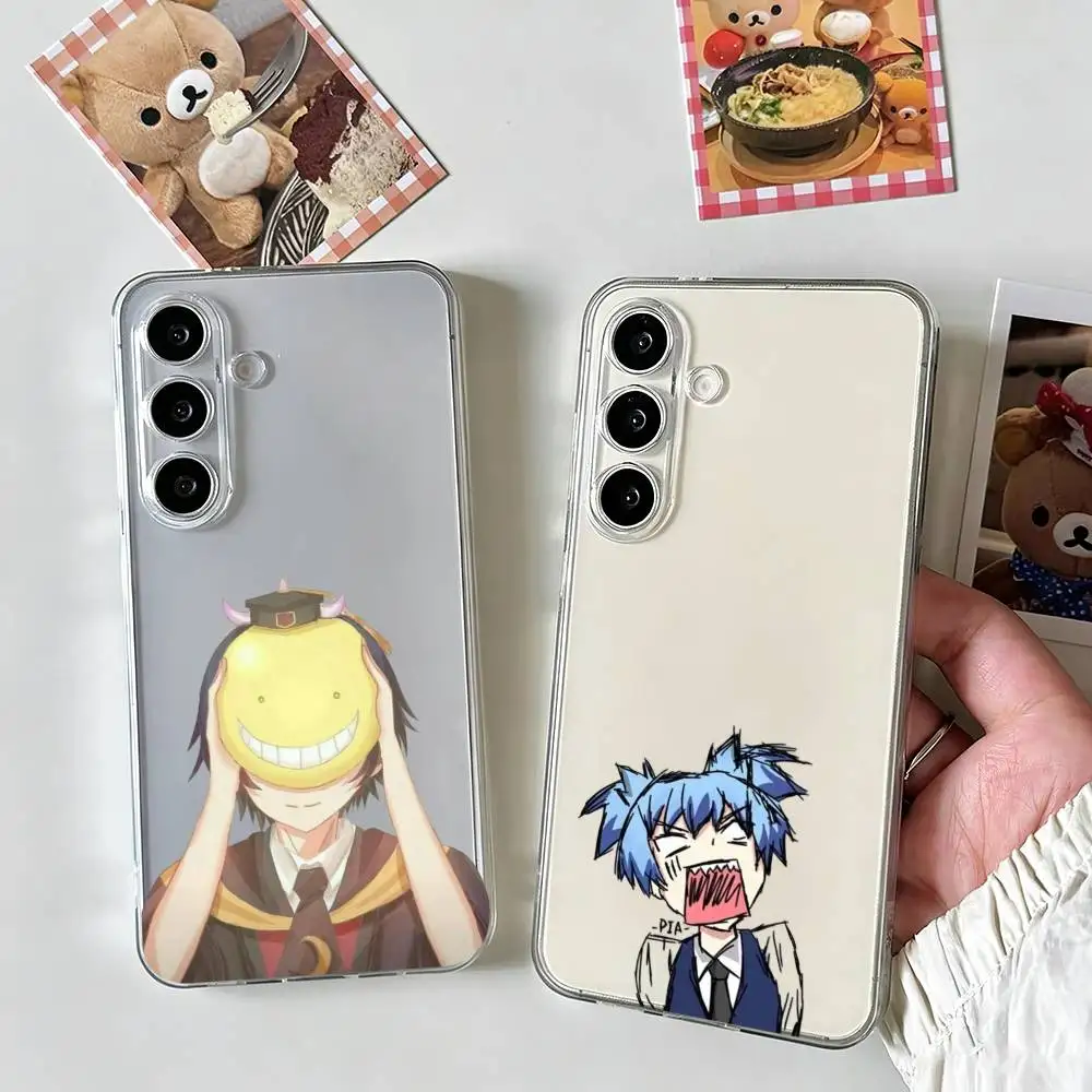 Фото Чехол для телефона Anime A-Assassination Classroom-m для Samsung A10,12,20,21S,30,31,40,50,51,52,70,71, прозрачный чехол №1