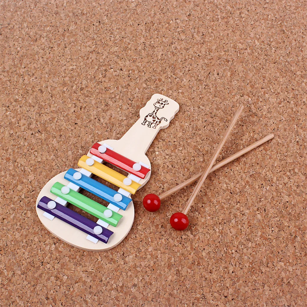 

Детский ксилофон в подарок, алюминиевый перкуссионный инструмент в виде пяти заметок, обучающая искусственная активность для девочек