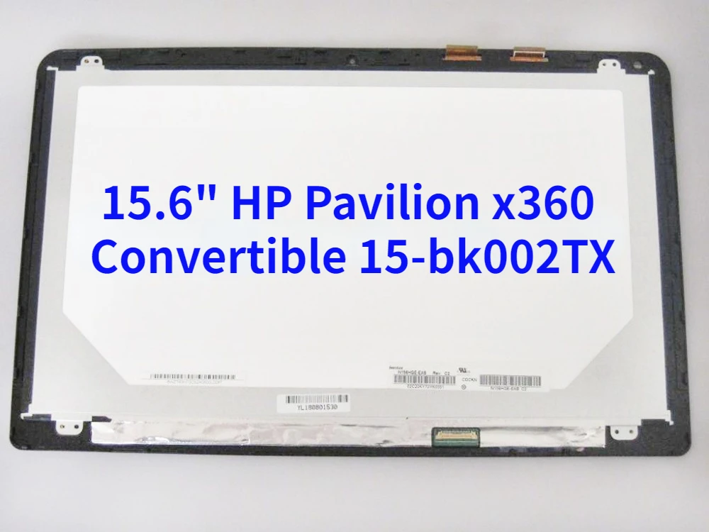 ЖК-дисплей 15,6 дюйма для HP Pavilion x360 Convertible 15-bk002TX FHD, светодиодный сенсорный экран в сборе