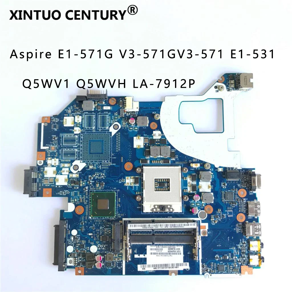 NBC1F11001 для Acer Aspire Q5WVH Q5WV1 задняя версия материнская плата ноутбука SJTNV HM70 DDR3 100%