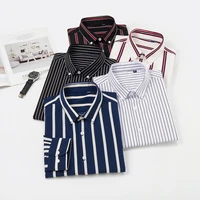 5xl 6xl 7xl 8xl 9xl 10xl large size mens striped shirt new autumn business casual loose long sleeve shirt male brand clothing