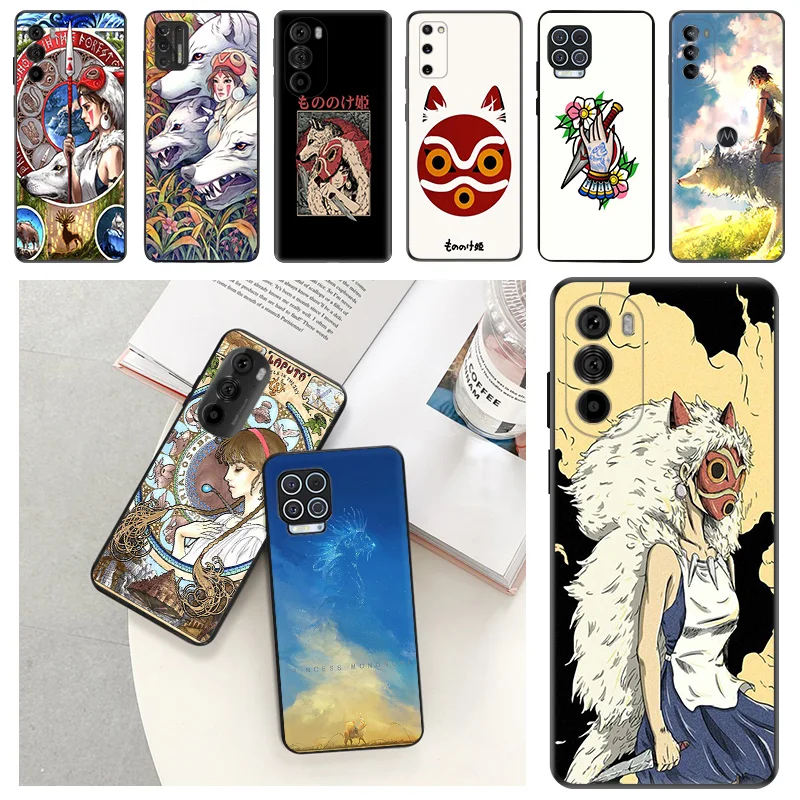 

Anime Princess Mononoke Soft Phone Cases For Motorola Moto G73 G53 G82 G72 G52 G32 G22 G71 Edge 20 30 G Stylus G60 G51 G50 Cover