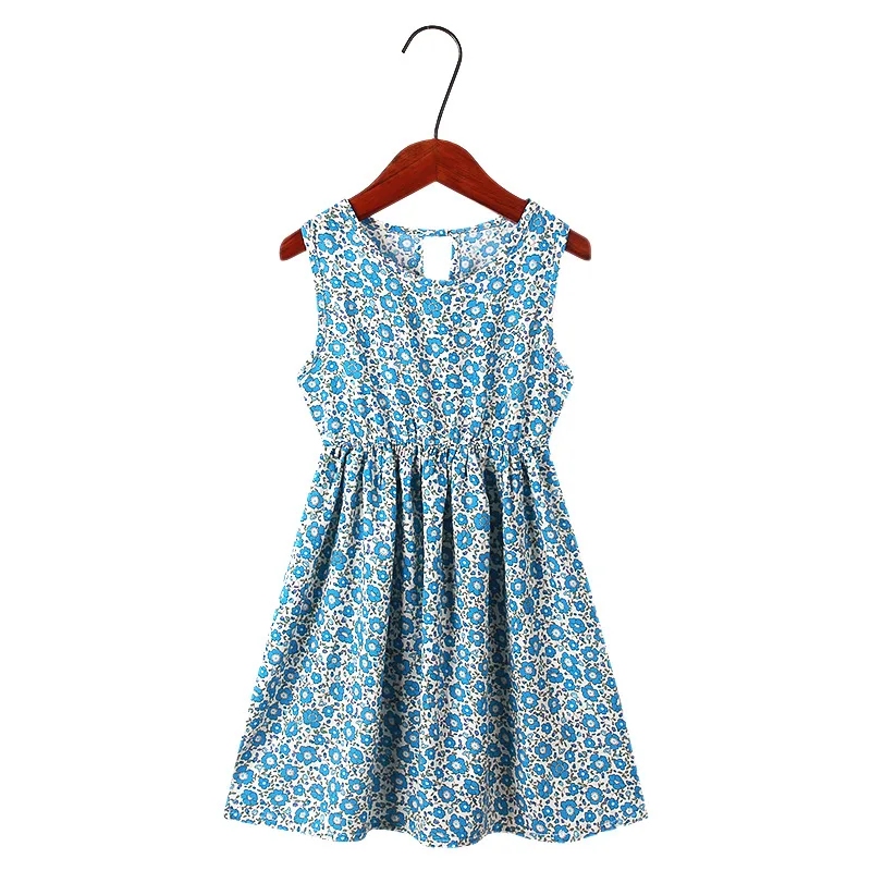 Повседневные платья для девочек новинка 2022 летние детские костюмы с цветочным