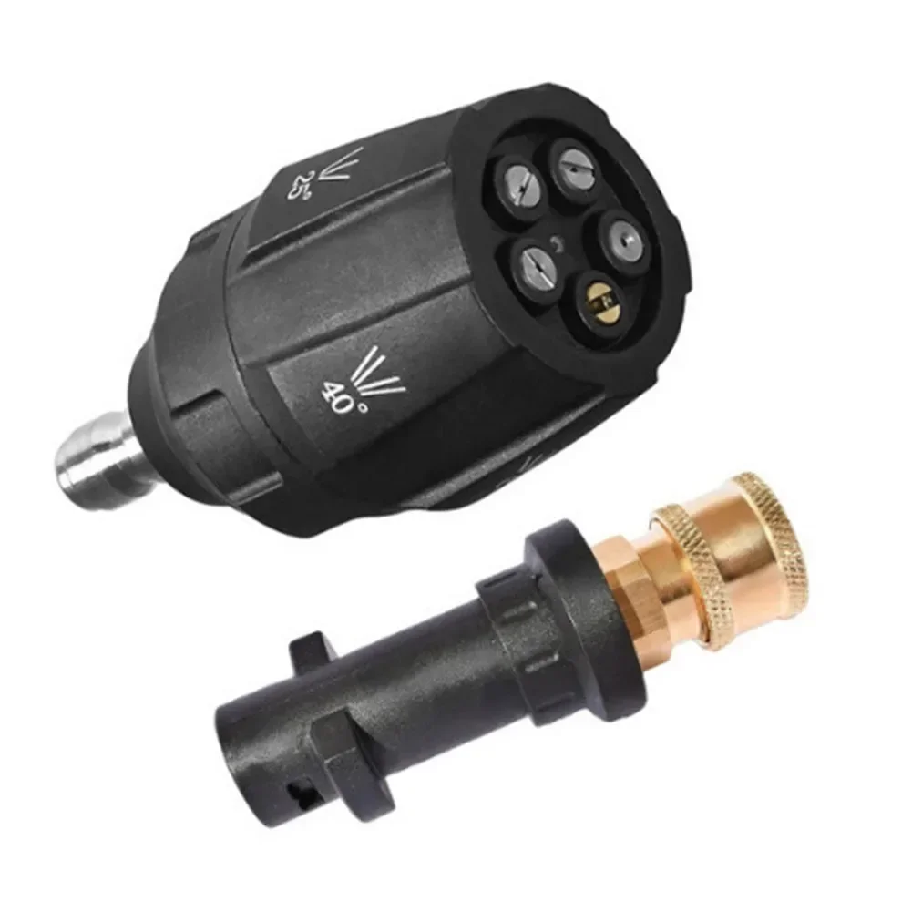 Максимальная универсальность и чистящая способность с насадками 5 в 1 для мойки