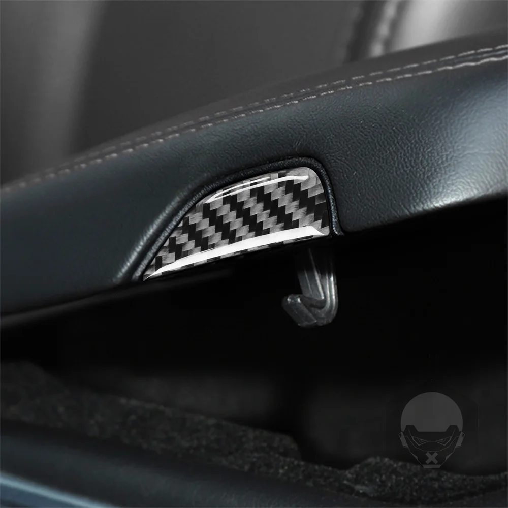 

Suitable For Dodge Challenger 15-20 Central Control Armrest Storage Button Carbon Fiber Decorative Sticker