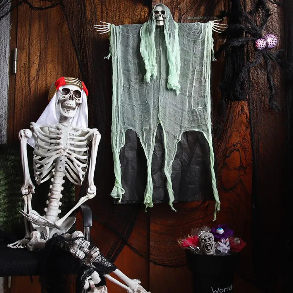 

Hanging Skeleton Grim Reaper Halloween Hanging Props Spooky Halloween Hanging Grim Reaper Skeleton Decoration for Haunted House