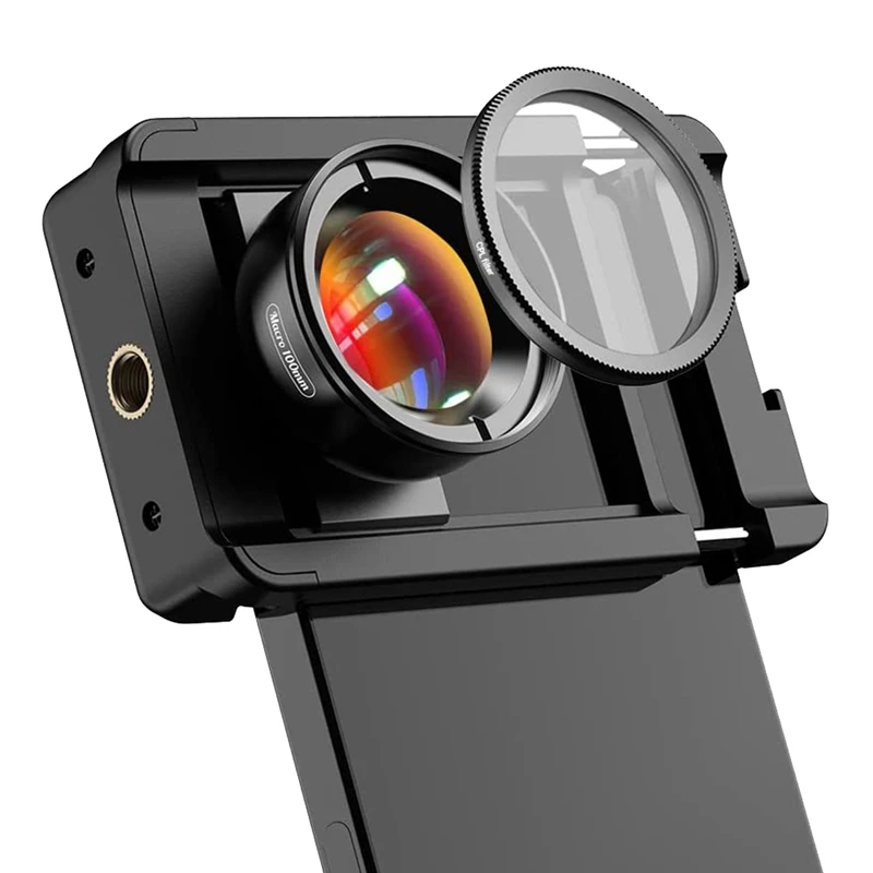 

Макрообъектив для телефона 4K HD Live Lens Phone 10X Macro Lens + CPL Filter с многофункциональным зажимом для объектива для смартфона