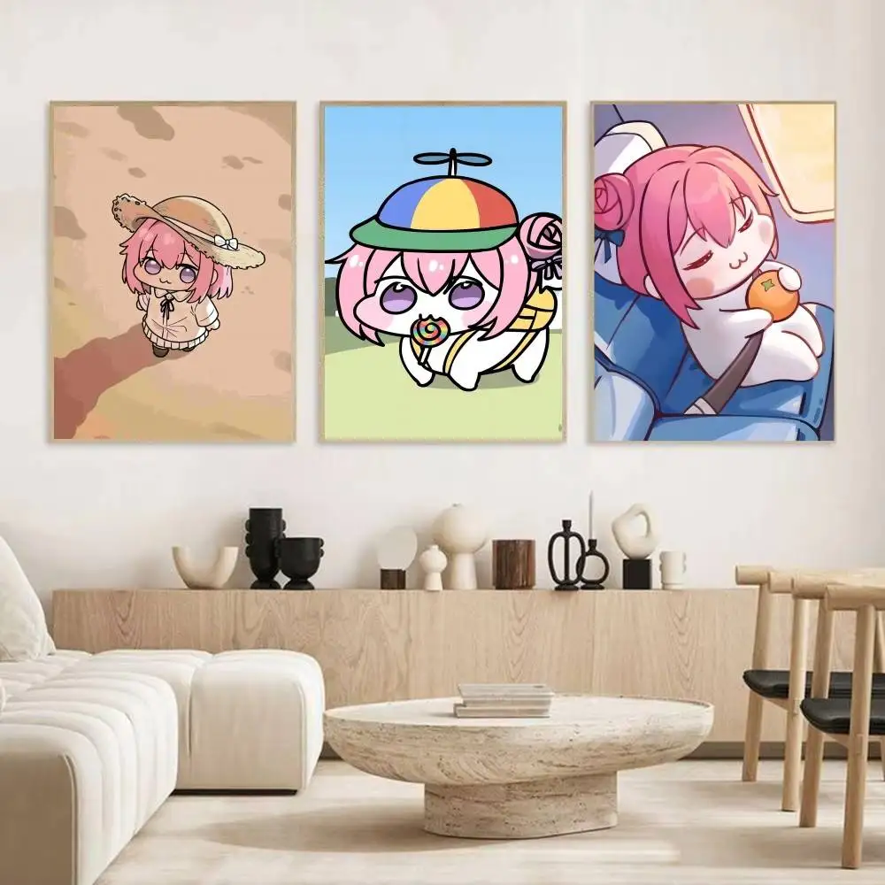 Фото Игра милый забавный мультяшный розовый N-Nikke D-Doro постер для дома, гостиной, спальни, бара, кафе, художественный декор №4