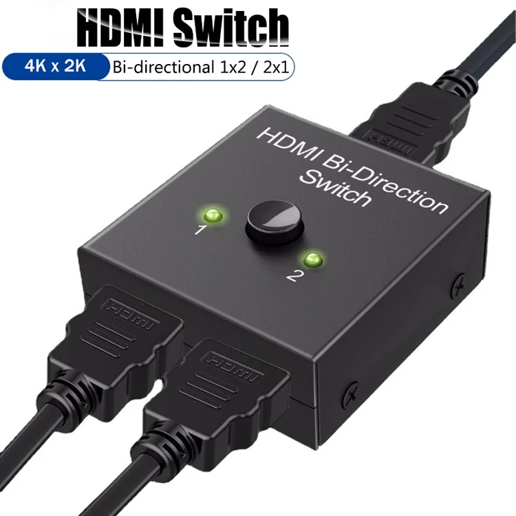 4K x 2K HDMI переключатель UHD 2 порта двунаправленное руководство 2x1 1x2 AB Переключатель