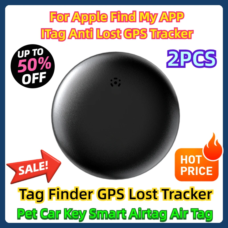 2 шт. для Apple Find My APP ITag Anti Lost GPS Tracker Tag Finder Pet Car Key Smart Airtag Air Wireless