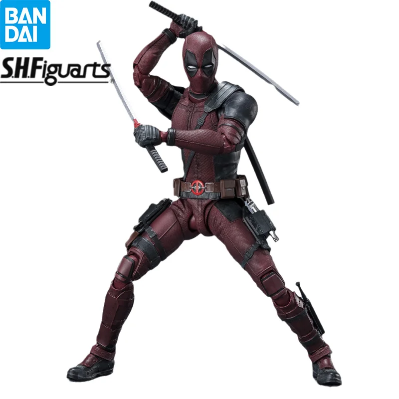 

Original Bandai S.H.Figuarts The Avengers Deadpool DEADPOOL 2 Anime Figure Action Model Collectibble Toys Gift