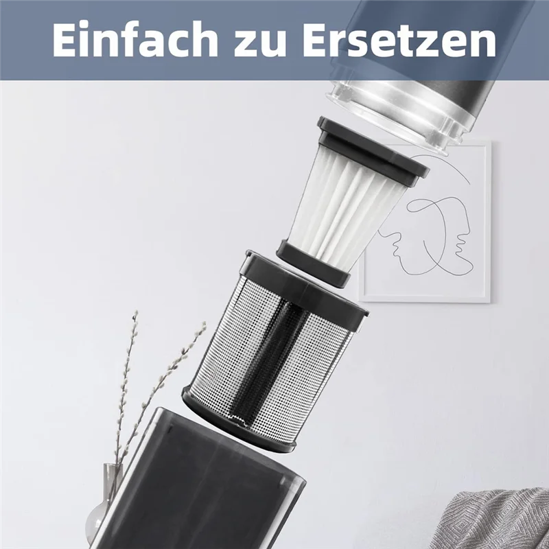 6 HEPA-фильтров для пылесоса Moosoo K12 / Pro K13 &amp Genius Invictus One 1 0/2 0 ручной пылесос