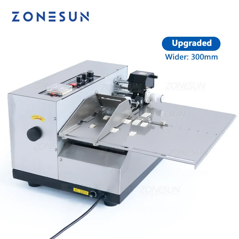 

ZONESUN Automatic Printing Machine MY380FW Expiry Production Date Batch Solid Ink Roll Card Label Paper Wider Printer