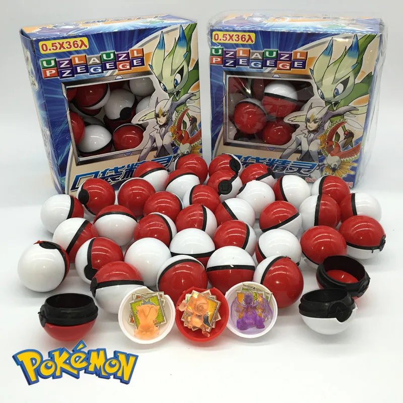 

36 шт./набор, фигурка покемона, мультяшный питомец, эльф, Пикачу, Master мяч покебалл Lot, креативная модель, коллекционная стильная аниме-игрушка, ...