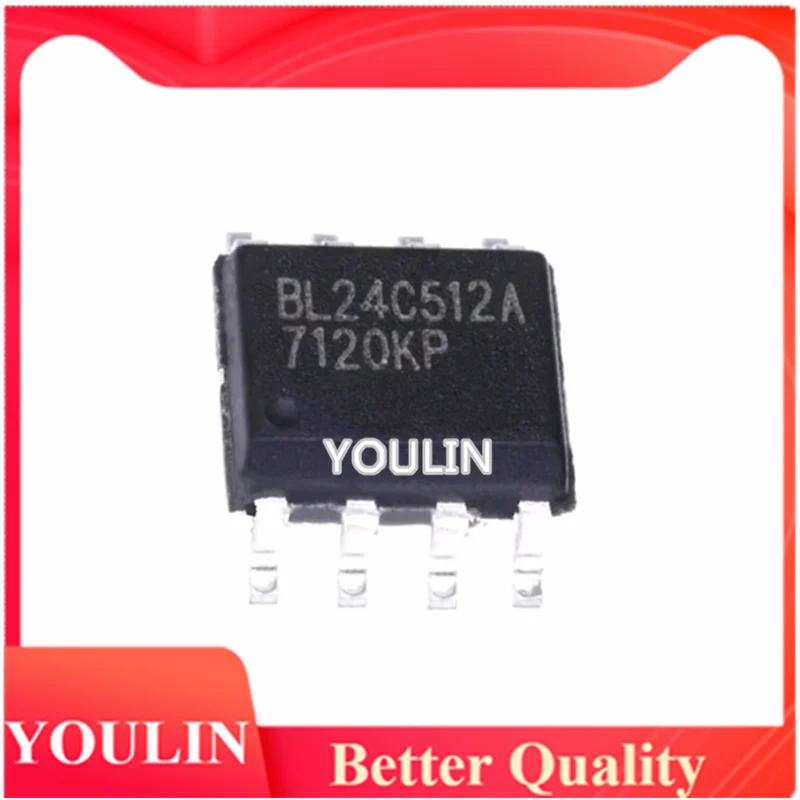 

Новинка, Подлинная BL24C512A 512Kb микросхема памяти IC BL24C512A-PARC SOP-8, 30 шт.