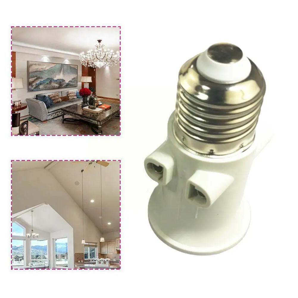 

E27 Bulb Adapter Lamp Holder Base Socket Conversion with EU Plug AC100-240V 4A for Lights e27 socket douille e27 K0L5