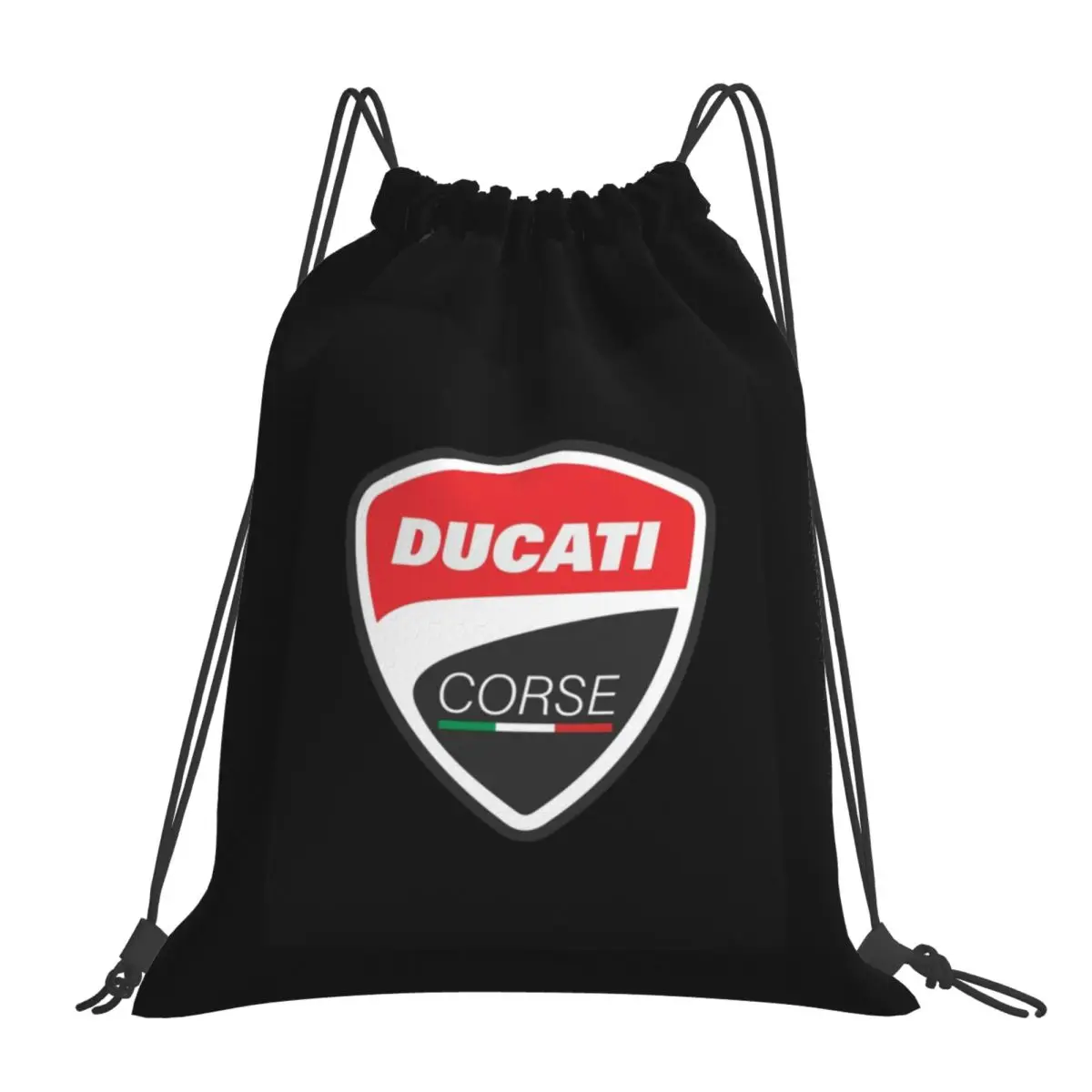 

Ducati Corse Backpacks Fashion Portable Drawstring Bags Drawstring Bundle Pocket Sundries Bag Book Bags For Travel School