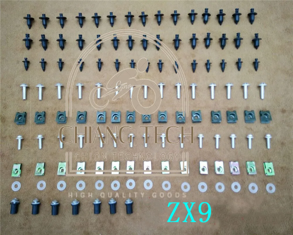

Fairing Bodywork Kit Bolts Screws For Fit For Kawasaki ZX9 1994-1997