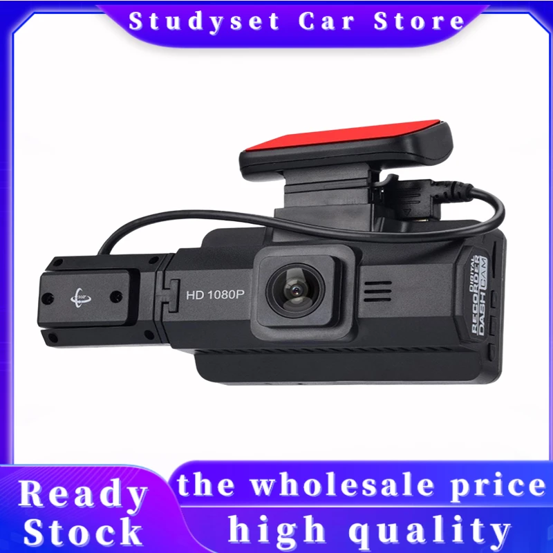 

Автомобильный видеорегистратор с двумя объективами, видеорегистратор Hd 1080p, видеорегистратор с Usb-монитором и ночным видением, реверсивная ...