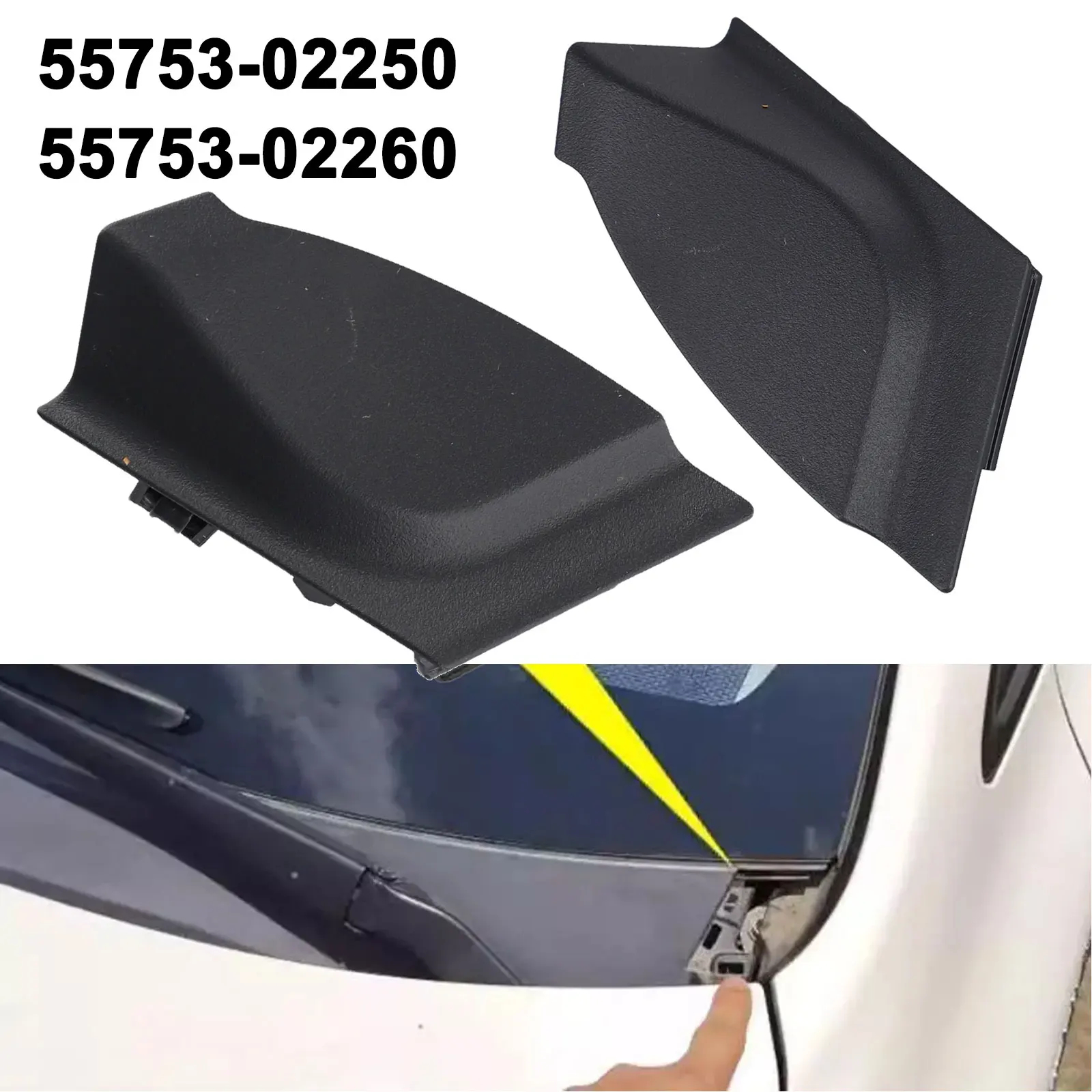 Номер детали OEM 55753 02250/55754 02260 крышка бокового спойлера на переднее лобовое стекло
