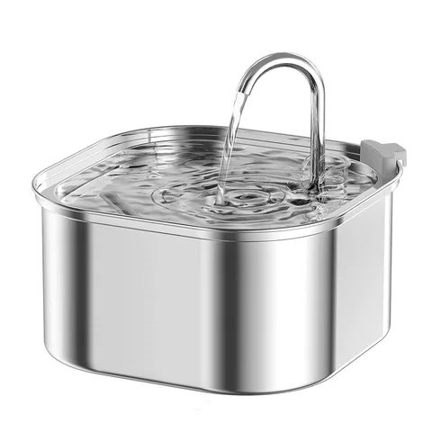 Кормушка для воды для домашних животных, автоматический фонтан для воды, USB электрический бесшумный фонтан для кошек и собак, умная поилка из нержавеющей стали