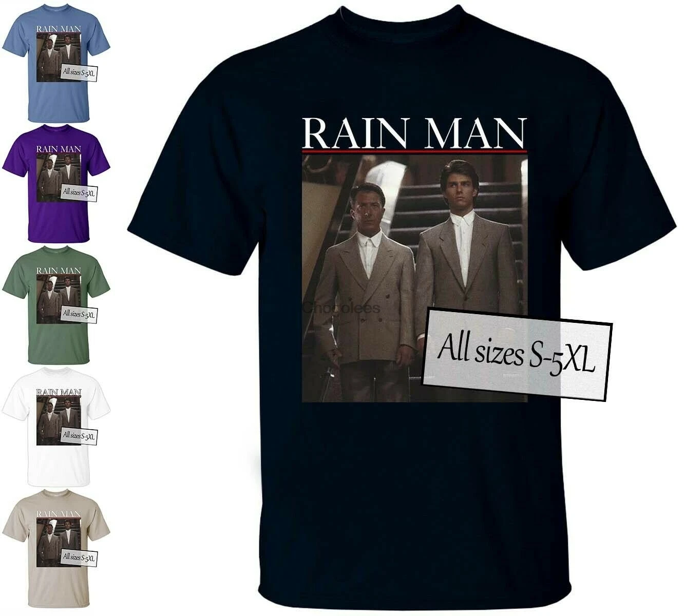 Фильм Rain Man V1 плакат DTG Мужская футболка с принтом все размеры S-5XL 100% хлопок (1) |