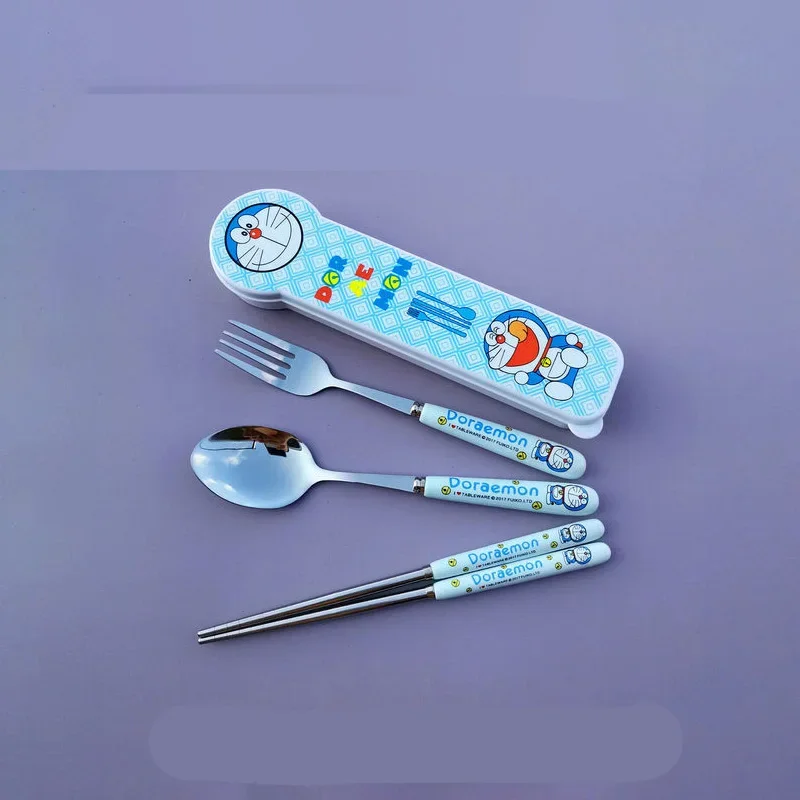 Новинка детская посуда Doraemon милые детские палочки набор ложек Мультяшные