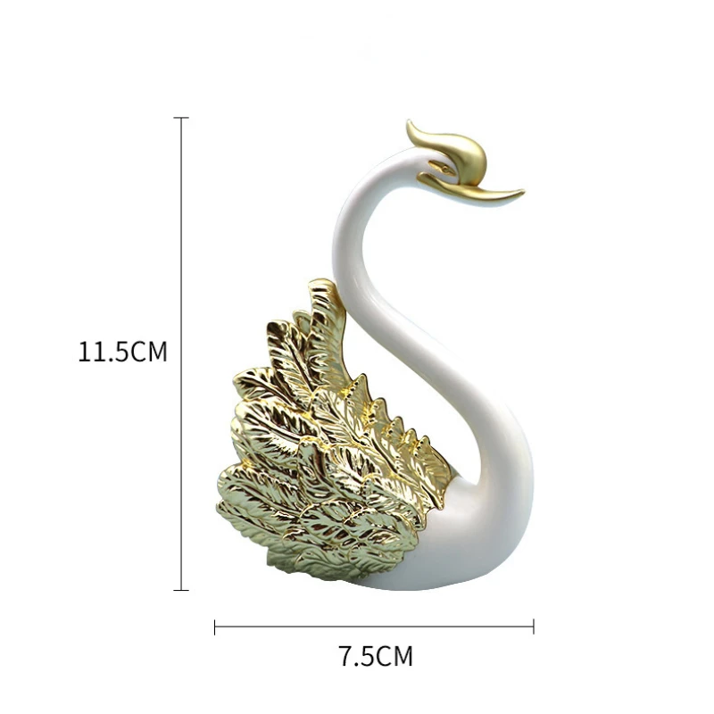 2 шт., подставка для украшения торта в виде лебедя