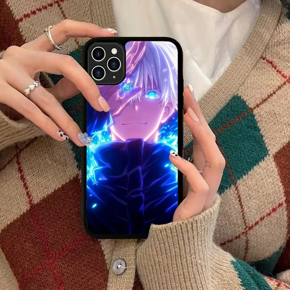 J-Jujutsu K-Kaisen G-Gojo аниме чехол для телефона силиконовый ПК + ТПУ IPhone 11 12 13 14 15 16 Plus Pro Max