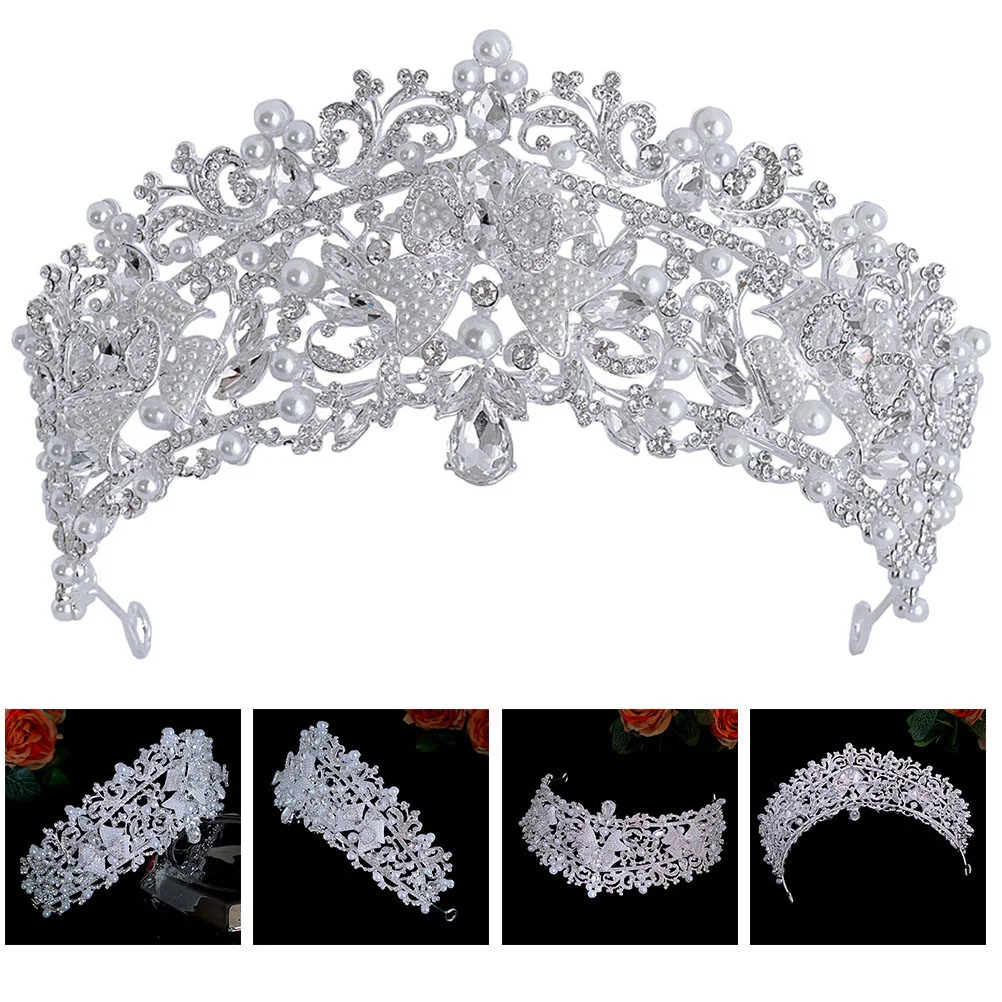 

Birthday Crown Bride Rhinestones Headband Bridal Crowns Wedding Tiara Tiaras Women