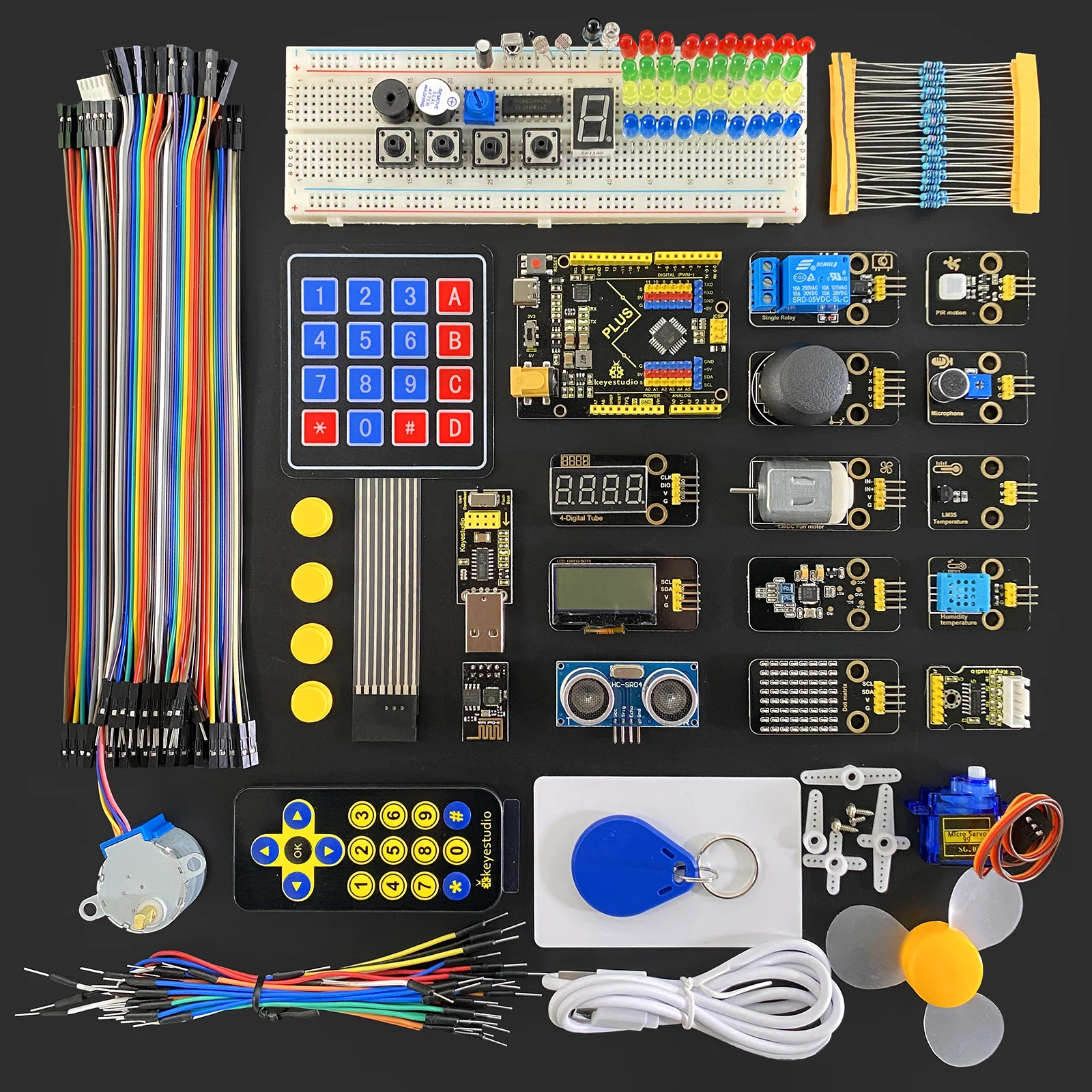 Keyestudio Ultimate IOT Super Starter Kit for Arduino Kit Electronics DIY Project Scratch /C ++ Programming 35Projects