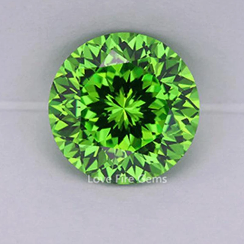 

Natural Tsavorite Green Emerald Gemstone Round Cut 11.0mm 5.0 Cts VVS Gem Beads For Jewelry Making