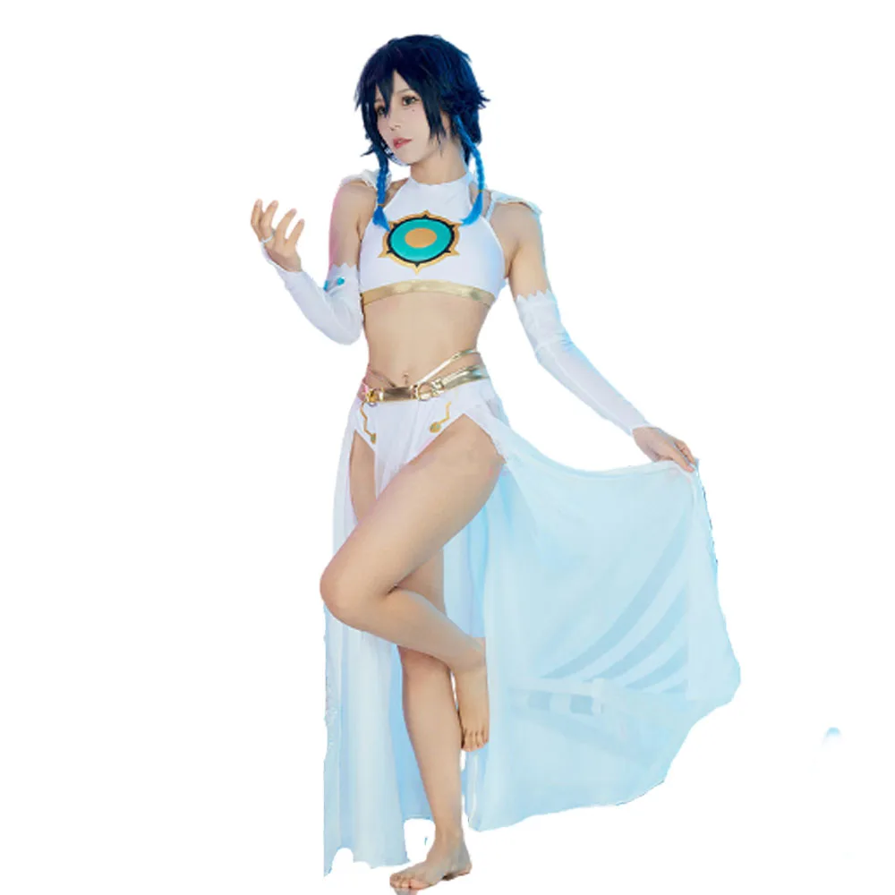 AGCOS Game Genshin Impact Barbatos Venti Doujin Купальники Косплей Костюм женские летние сексуальные