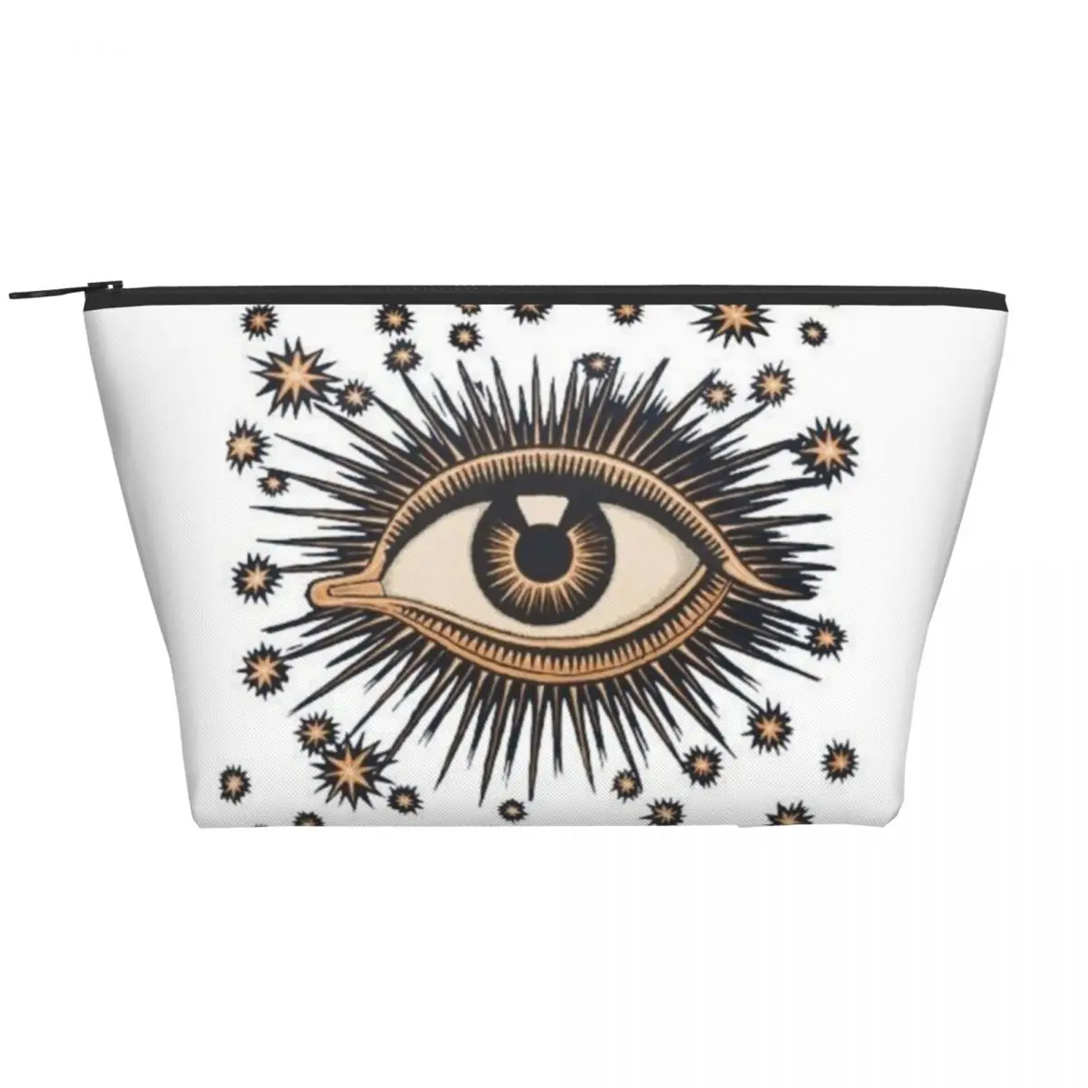 

Mediterranean Evil Eye Protection Toiletry Bag Lucky Amulet Hamsa Cosmetic Makeup Organizer Ladies Beauty Storage Dopp Kit Box