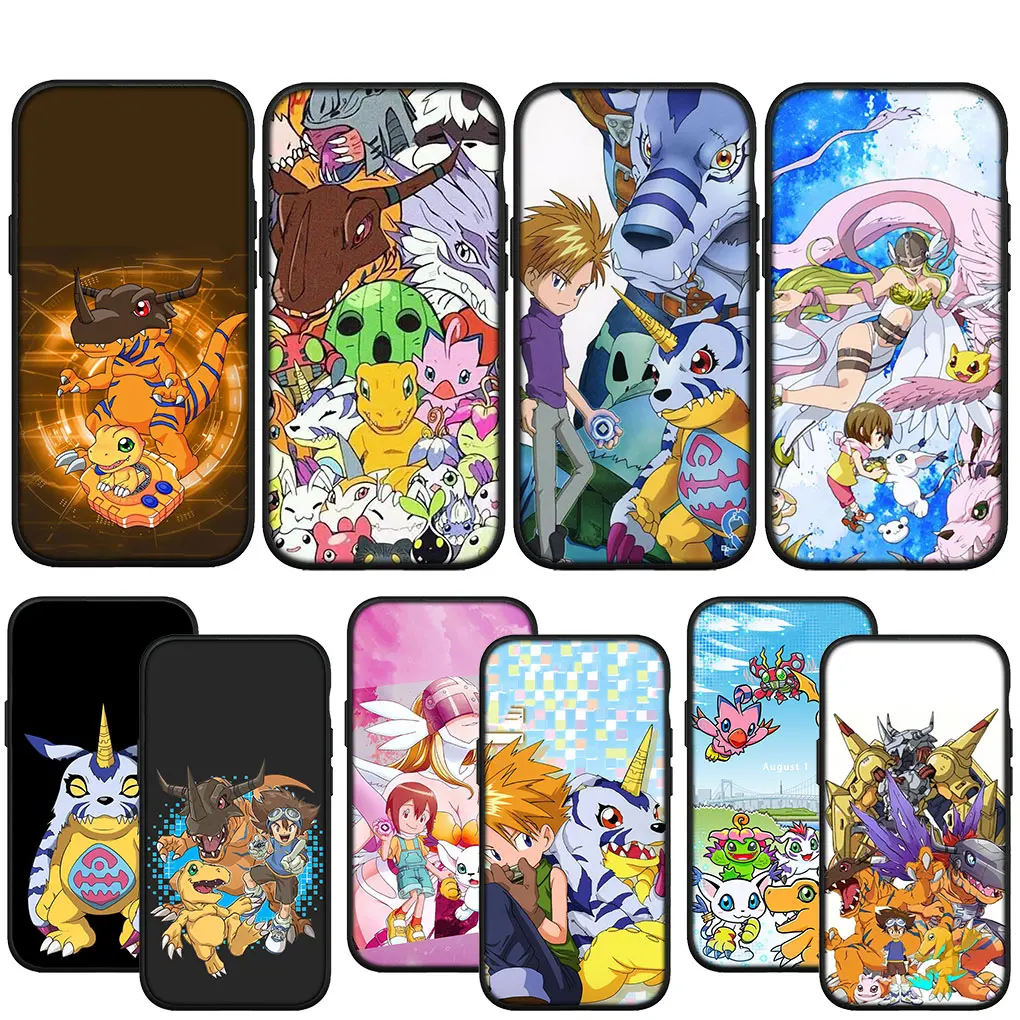 Digimon Adventure Digital Monster Cover Case for Apple iPhone 16 15 14 13 12 11 Pro Max 6 6S Plus + SE 15+ 16+ Casing